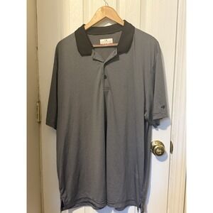 Grand Slam Performance Men's Polo Shirt Size XXL, Ink Blue Heather, Dry Wicking